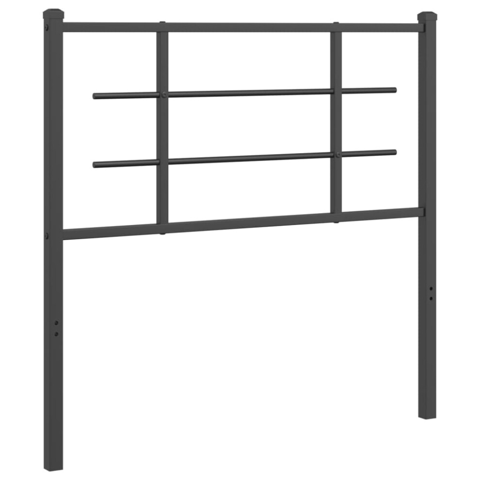 (black, 90 cm) vidaXL Metal Headboard Bedroom Home Decor Bed Header Bed Headboard Black 90 cm