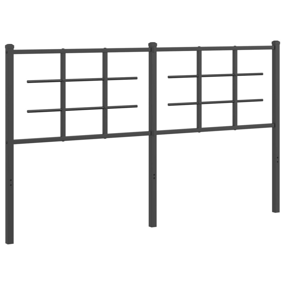 (black, 160 cm) vidaXL Metal Headboard Bedroom Home Decor Bed Header Bed Headboard Black 90 cm