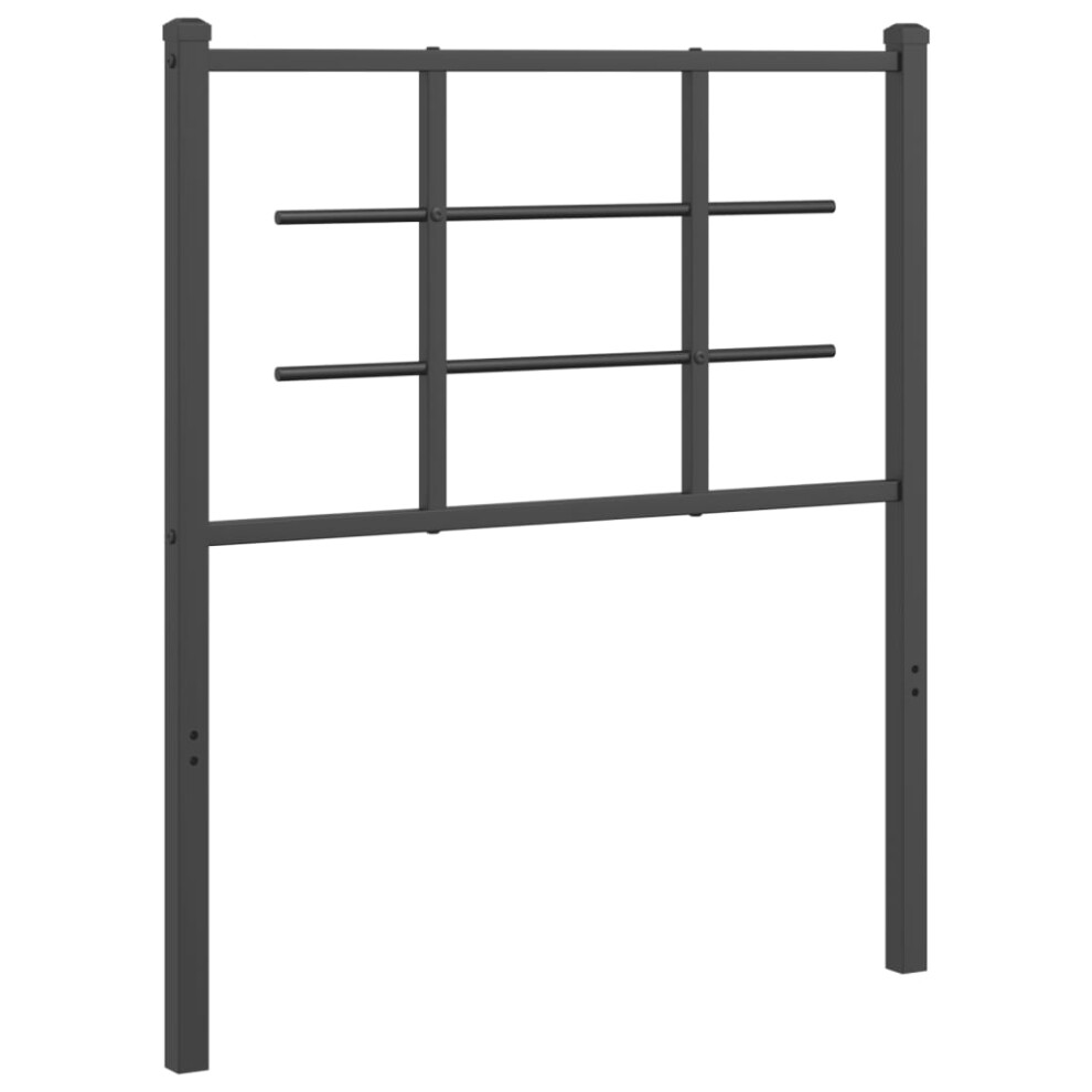 (black, 75 cm) vidaXL Metal Headboard Bedroom Home Decor Bed Header Bed Headboard Black 90 cm