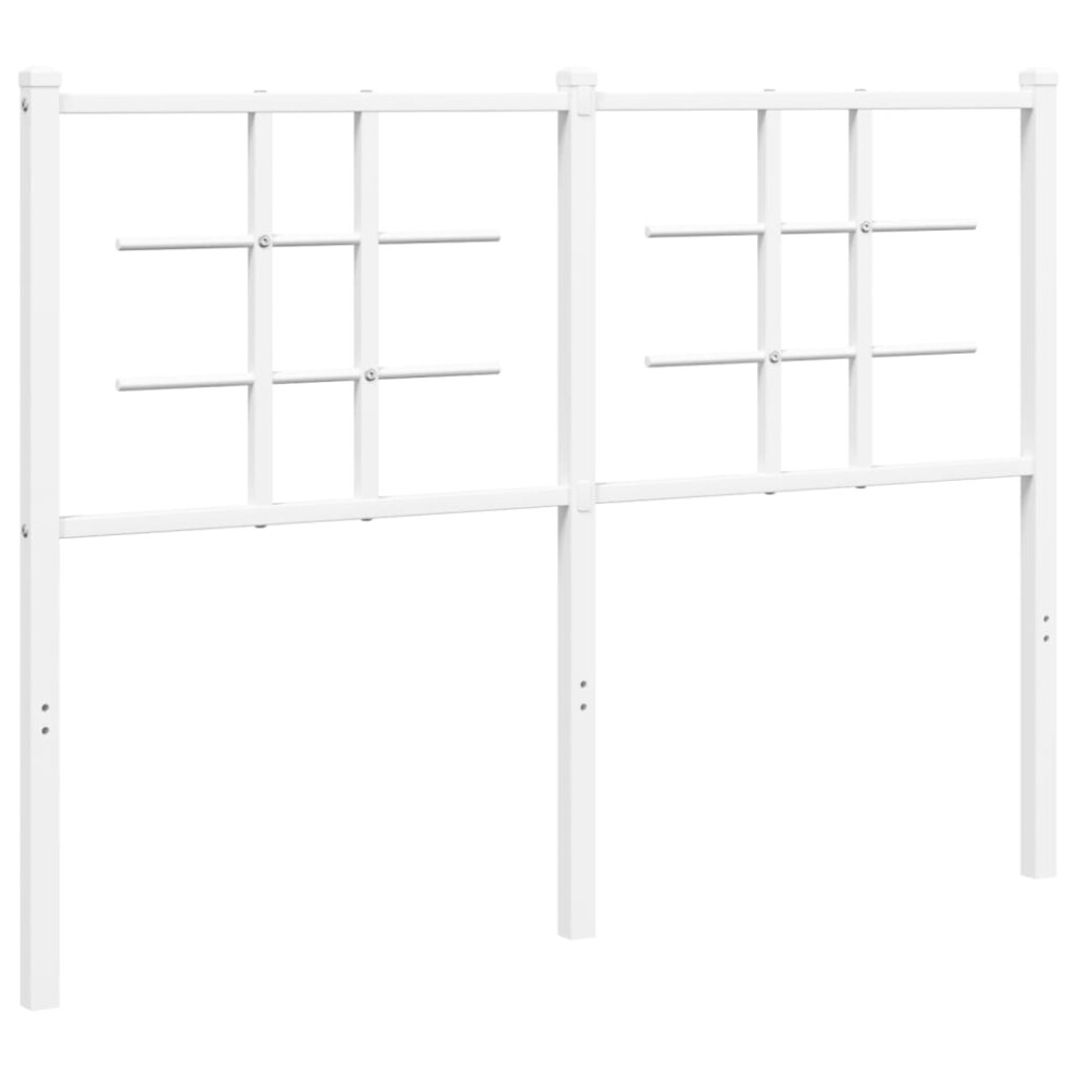 Vidaxl (White, 120 Cm) Metal Headboard Bedroom Home Decor Bed Header Bed Headboard Black 90 Cm