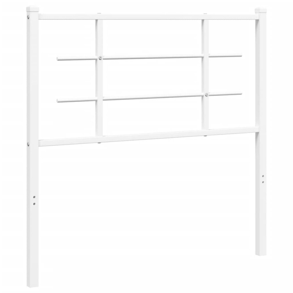 (white, 90 cm) vidaXL Metal Headboard Bedroom Home Decor Bed Header Bed Headboard Black 90 cm