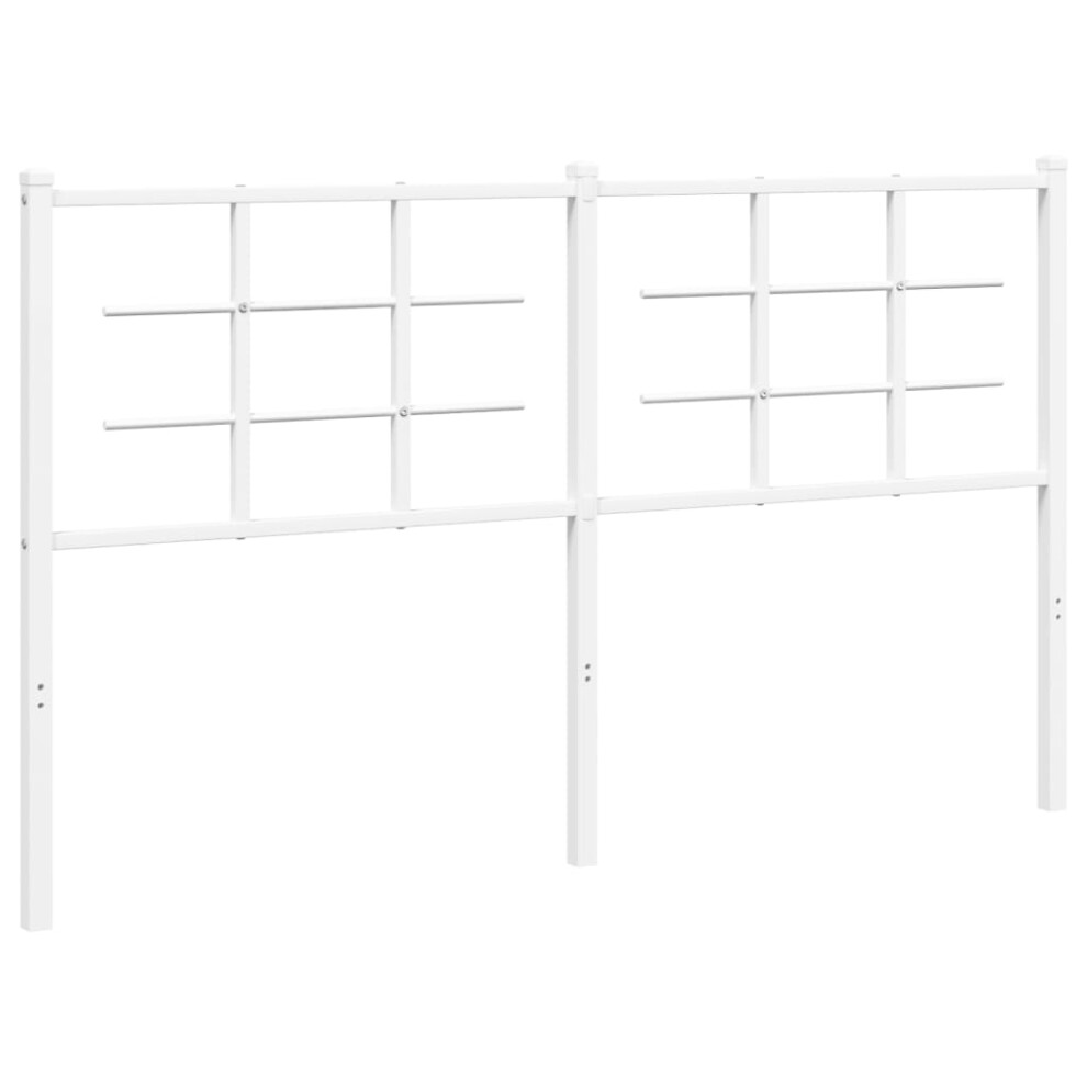 (white, 150 cm) vidaXL Metal Headboard Bedroom Home Decor Bed Header Bed Headboard Black 90 cm