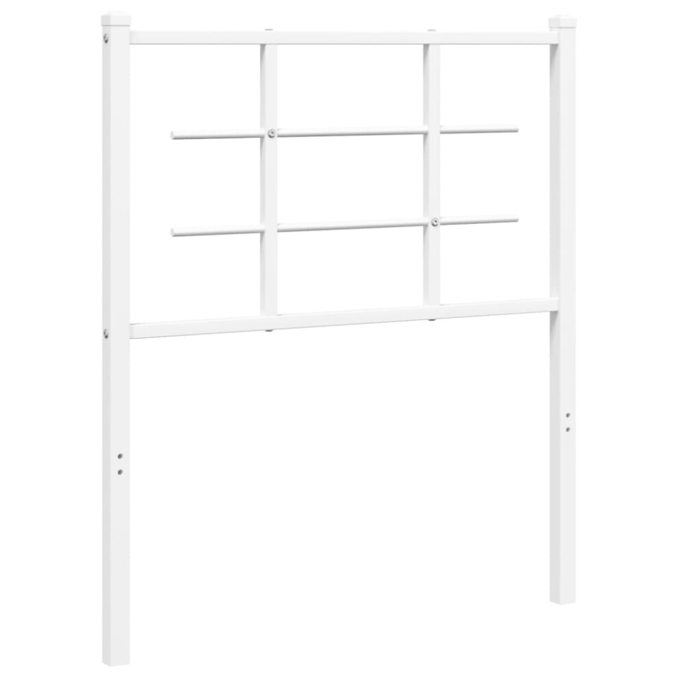 (white, 80 cm) vidaXL Metal Headboard Bedroom Home Decor Bed Header Bed Headboard Black 90 cm