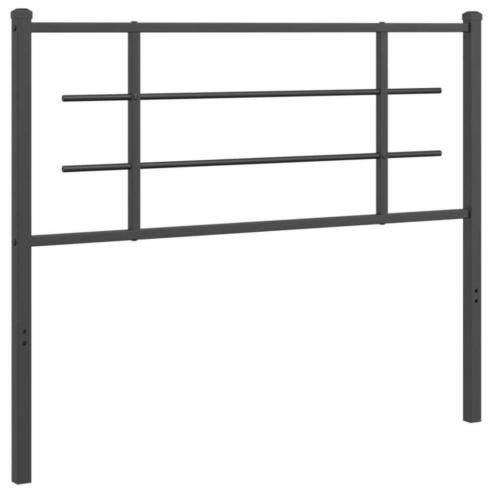 (black, 107 cm) vidaXL Metal Headboard Bedroom Home Decor Bed Header Bed Headboard Black 90 cm