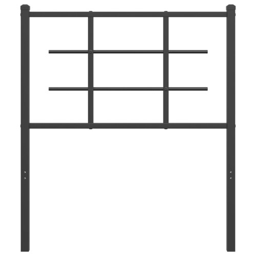 VidaXL vidaXL Ersatz-Kopfteil Metall Schwarz 75 cm 2