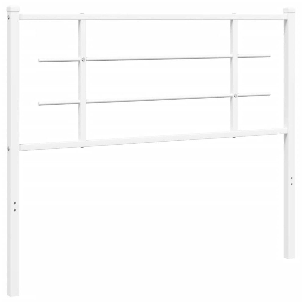 (white, 107 cm) vidaXL Metal Headboard Bedroom Home Decor Bed Header Bed Headboard Black 90 cm