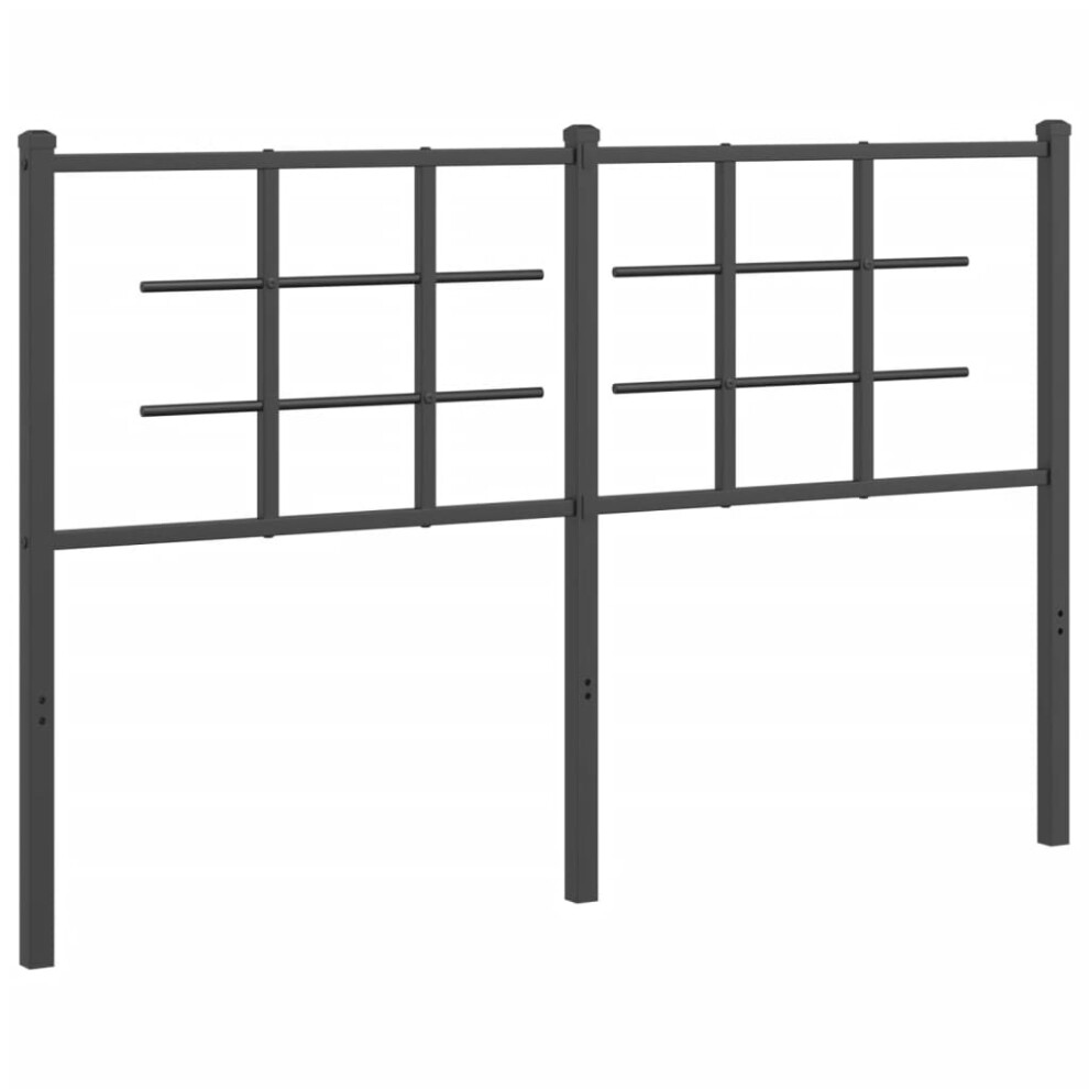 (black, 135 cm) vidaXL Metal Headboard Bedroom Home Decor Bed Header Bed Headboard Black 90 Cm