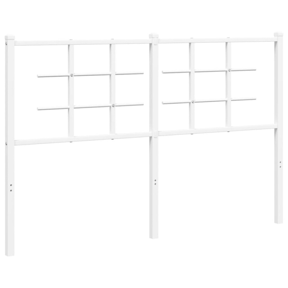 (white, 140 cm) vidaXL Metal Headboard Bedroom Home Decor Bed Header Bed Headboard Black 90 cm