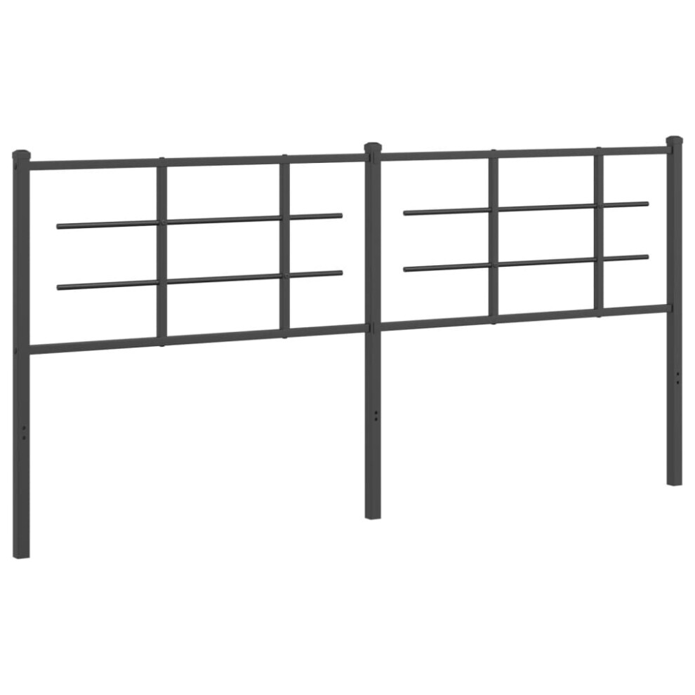 (black, 180 cm) vidaXL Metal Headboard Bedroom Home Decor Bed Header Bed Headboard Black 90 cm