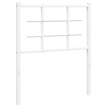 (white, 75 cm) vidaXL Metal Headboard Bedroom Home Decor Bed Header Bed Headboard Black 90 cm