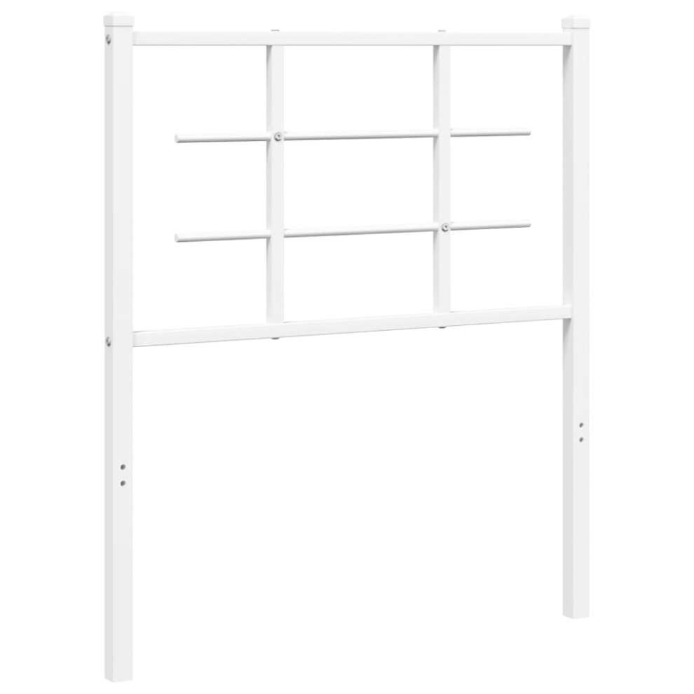 (white, 75 cm) vidaXL Metal Headboard Bedroom Home Decor Bed Header Bed Headboard Black 90 cm