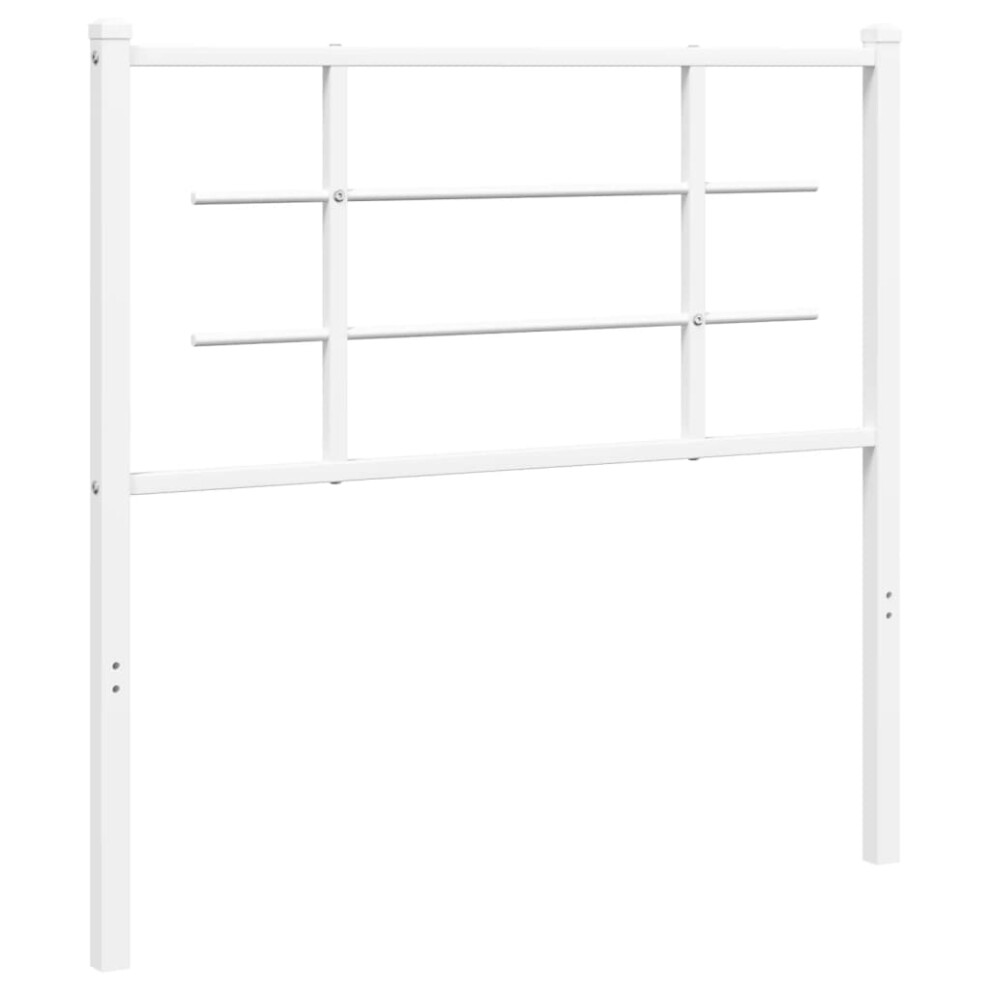 (white, 100 cm) vidaXL Metal Headboard Bedroom Home Decor Bed Header Bed Headboard Black 90 cm