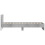 VidaXL vidaXL Bed Frame with Headboard and LED Lights Concrete Grey Small Single 8