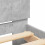 VidaXL vidaXL Bed Frame with Headboard and LED Lights Concrete Grey Small Single 10
