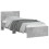 VidaXL vidaXL Bed Frame with Headboard and LED Lights Concrete Grey Small Single 6