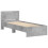 VidaXL vidaXL Bed Frame with Headboard and LED Lights Concrete Grey Small Single 3
