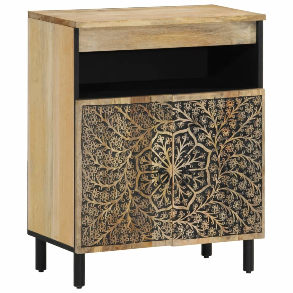 Vidaxl Side Cabinet Home Storage Cabinet Cupboard Sideboard Solid Wood Mango