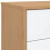 VidaXL vidaXL Bedside Cabinet Nightstand Bed Table White and Brown Solid Wood Pine 10