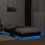 VidaXL vidaXL Bed Frame with LED Lights Home Bed Base Black 75x190 cm Small Single 5