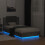VidaXL vidaXL Bed Frame with Headboard and LED Lights Concrete Grey Small Single 5