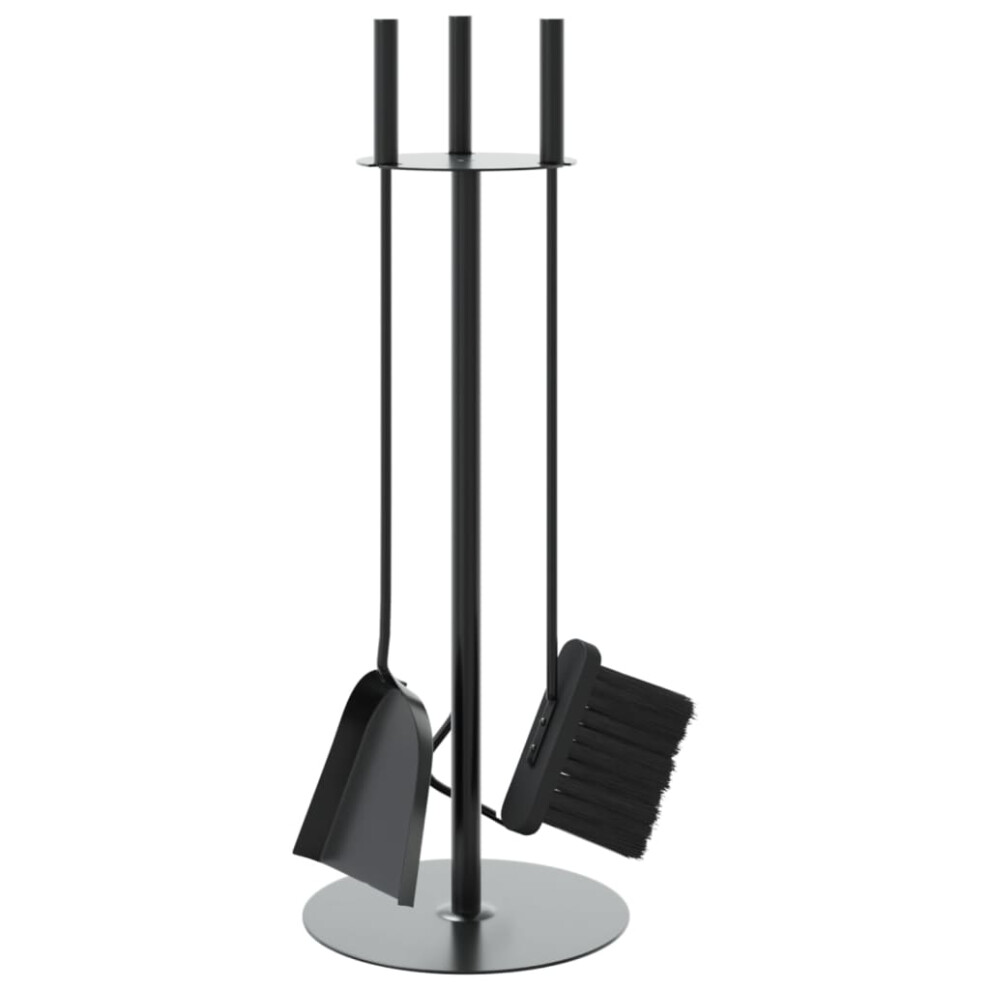 Vidaxl Fireplace Tool Set 4 Piece Fireplace Companion Set Fire Poker Set Steel