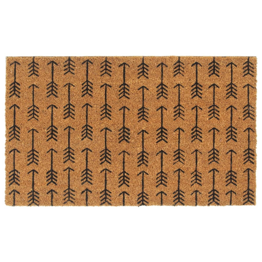 vidaXL Door Mat Floor Mat Outdoor Mat Entrance Doormat Natural Tufted Coir