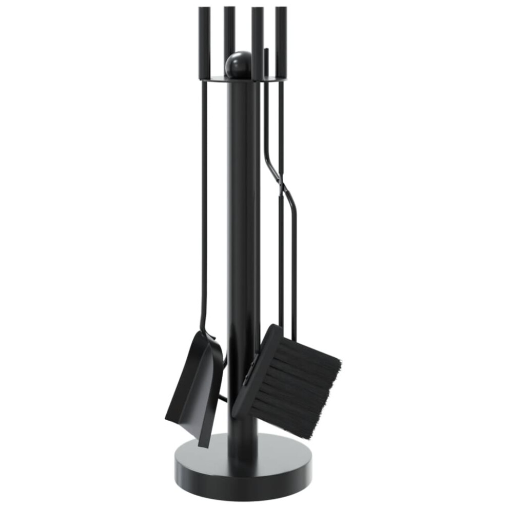 Vidaxl Fireplace Tool Set 5 Piece Fireplace Companion Set Fire Poker Set Steel