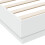 VidaXL vidaXL Bed Frame with LED Lights Bed Base Bedstead White 150x200 cm King Size 9
