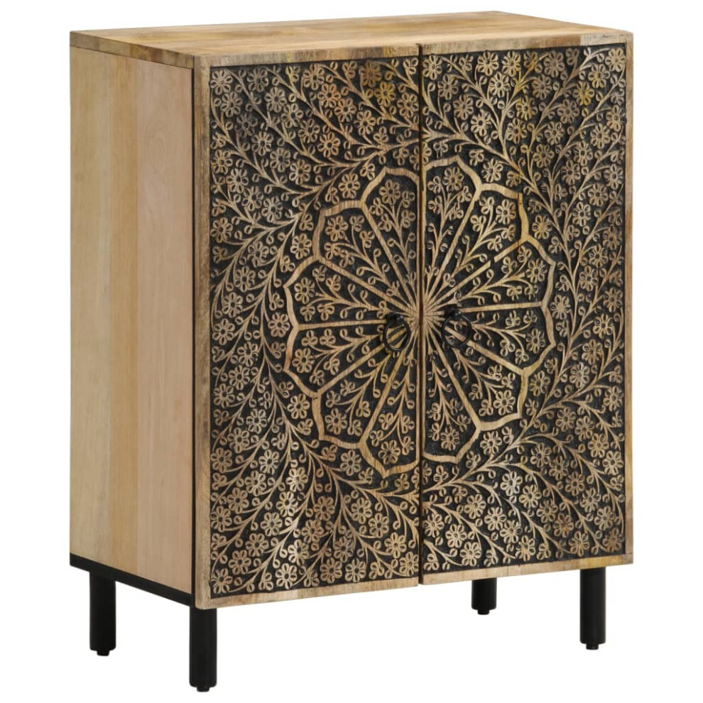 Vidaxl Side Cabinet Home Storage Cabinet Cupboard Sideboard Solid Wood Mango
