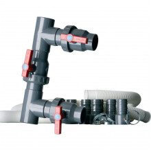 Gre By Pass Heat Kit 38/50 Pool Above Ground with Valves Clamps Pipes Reducers