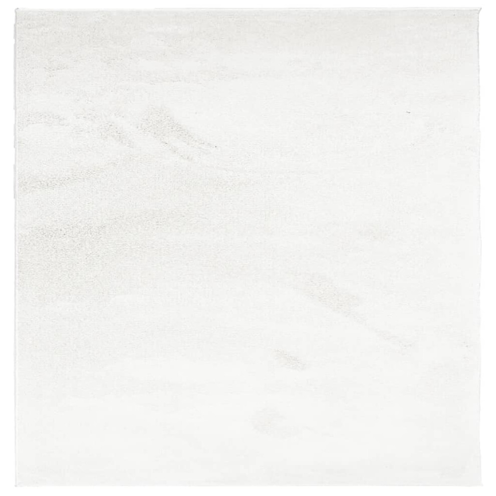 Vidaxl Rug Short Pile Soft And Washable Rug Floor Mat Area Rug Carpet Cream