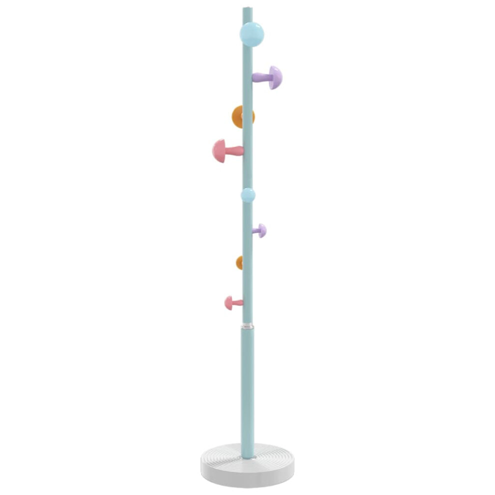 Vidaxl Coat Stand Coat Rack Clothes Stand Coat Hanger Powder-Coated Iron Blue