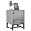 VidaXL vidaXL Bedside Cabinets with Glass Doors Bed Side Table 2 pcs Grey Sonoma 5