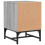 VidaXL vidaXL Bedside Cabinets with Glass Doors Bed Side Table 2 pcs Grey Sonoma 9