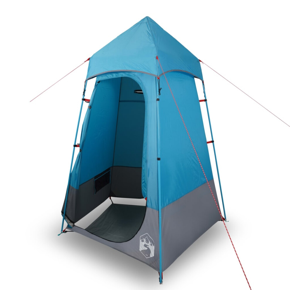vidaXL Toilet Tent Privacy Tent Pop Up Shower Changing Tent Blue Waterproof