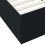 VidaXL vidaXL Bed Frame with LED Lights Home Bed Base Black 90x200 cm Engineered Wood 9