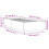 VidaXL vidaXL Bed Frame with LED Lights Home Bed Base Black 90x200 cm Engineered Wood 4