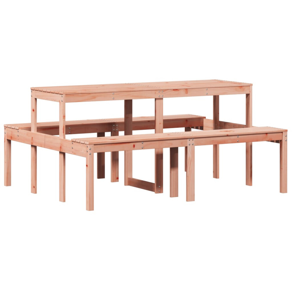 vidaXL Picnic Table Outdoor Dining Table Patio Garden Table Solid Wood Douglas-image-OPC-PDRPJQS-NEW
