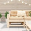 VidaXL vidaXL Garden Armrest Sofa Outdoor Sofa Sectional Sofa Couch Solid Wood Pine 3