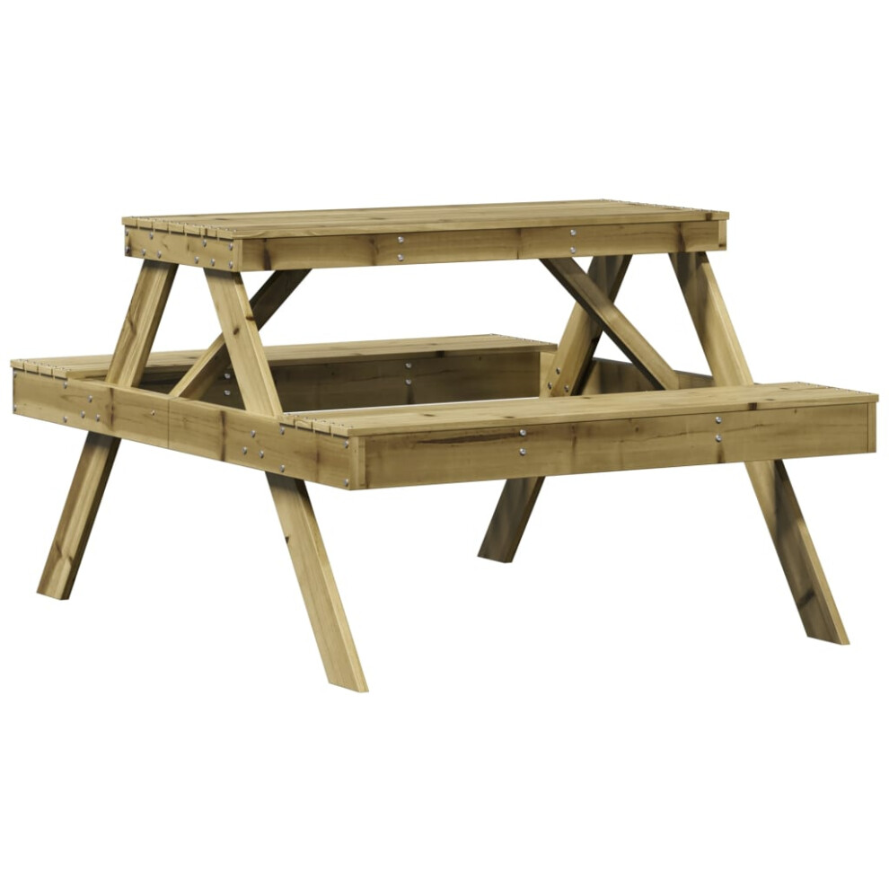 vidaXL Picnic Table Outdoor Dining Table Garden Table Impregnated Wood Pine