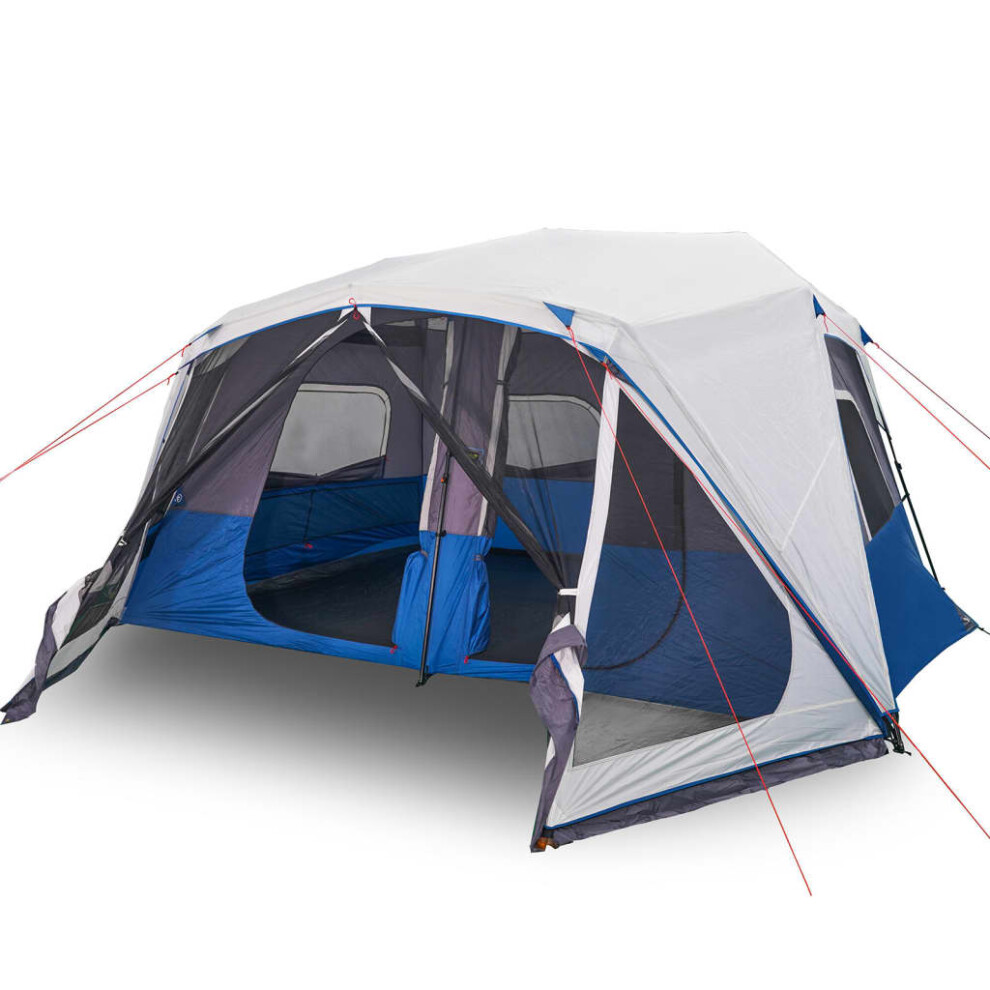 vidaXL Family Tent with LED 10-Person Camping Tent Light Green Quick Release