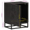 VidaXL vidaXL Bedside Cabinet Nightstand Bed Table Black Solid Wood Mango and Iron 4
