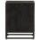 VidaXL vidaXL Bedside Cabinet Nightstand Bed Table Black Solid Wood Mango and Iron 3