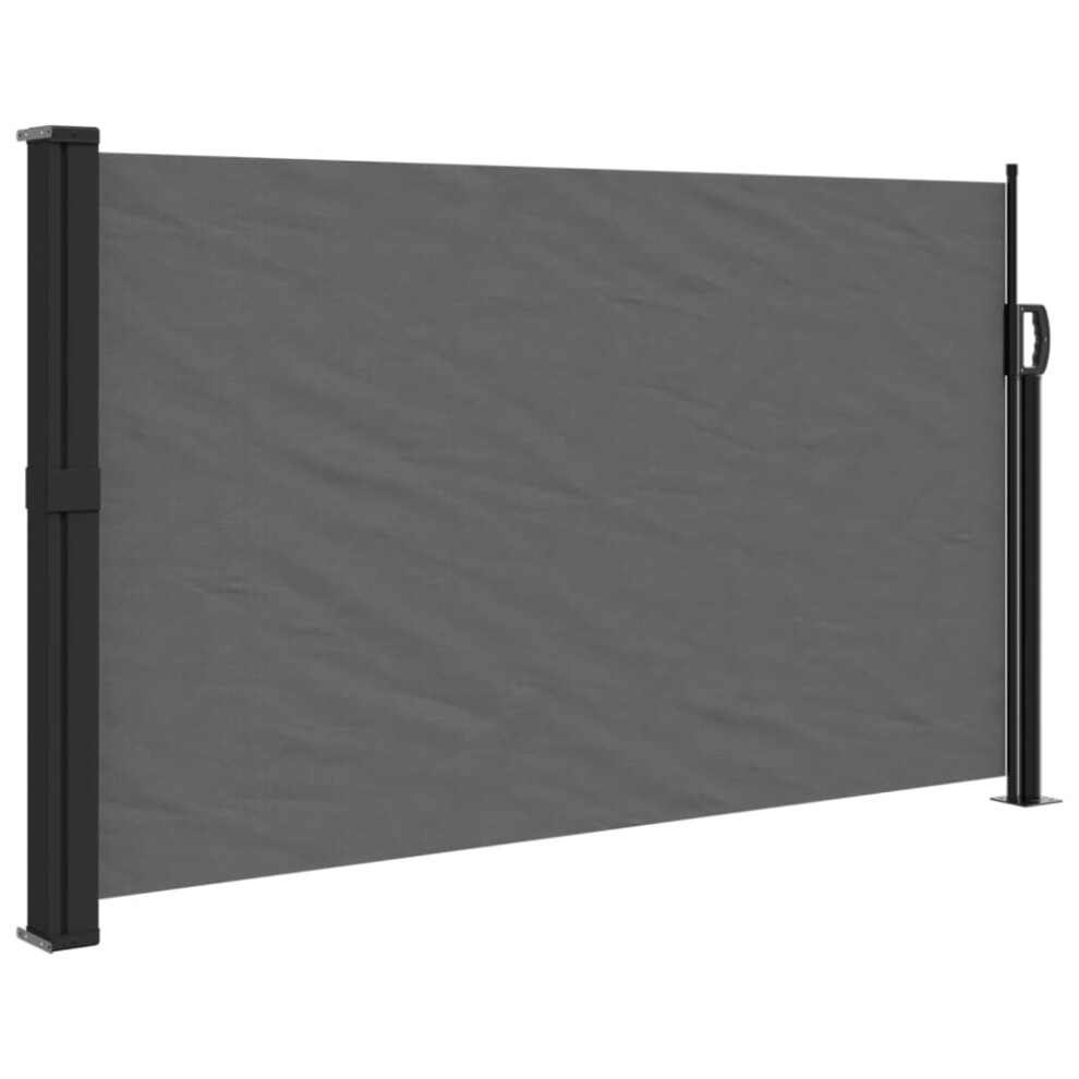 vidaXL Retractable Side Awning Outdoor Privacy Screen Anthracite 120x500 cm