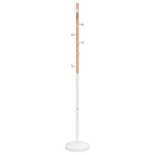 vidaXL Garderobenständer Weiß 177 cm Pulverbeschichtetes Eisen