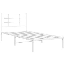 (white, 90 x 200 cm/with headboard) vidaXL Metal Bed Frame with Headboard Home Bed Base Bedstead Black 90x200 cm