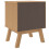 VidaXL vidaXL Bedside Cabinet Nightstand End Table Bed Table Brown Solid Wood Pine 9