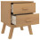 VidaXL vidaXL Bedside Cabinet Nightstand End Table Bed Table Brown Solid Wood Pine 6