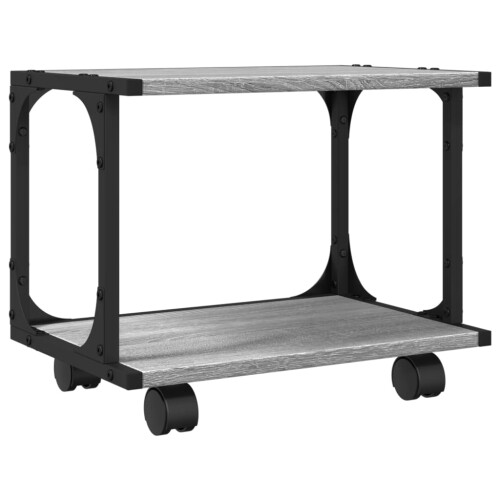 VidaXL vidaXL Printer Stand 2-Tier Office Printer Table Grey Sonoma Engineered Wood 1