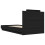VidaXL vidaXL Bed Frame with Headboard Black 75x190 cm Small Single Engineered Wood 6